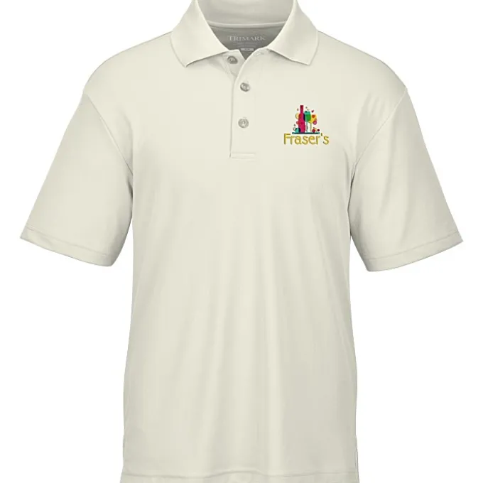 Moreno Textured Micro Polo - Men's - Embroidered - 24 hr