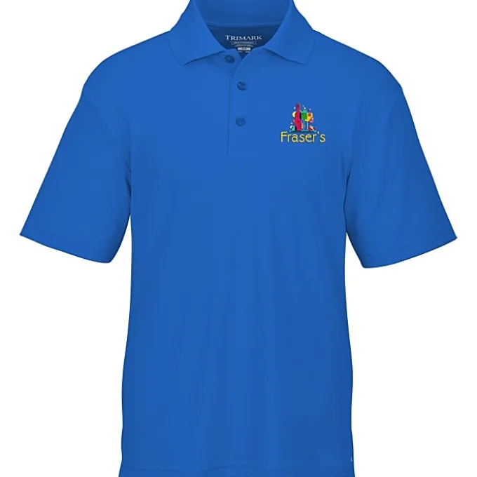 Moreno Textured Micro Polo - Men's - Embroidered - 24 hr