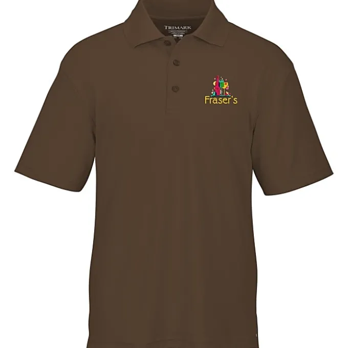 Moreno Textured Micro Polo - Men's - Embroidered - 24 hr