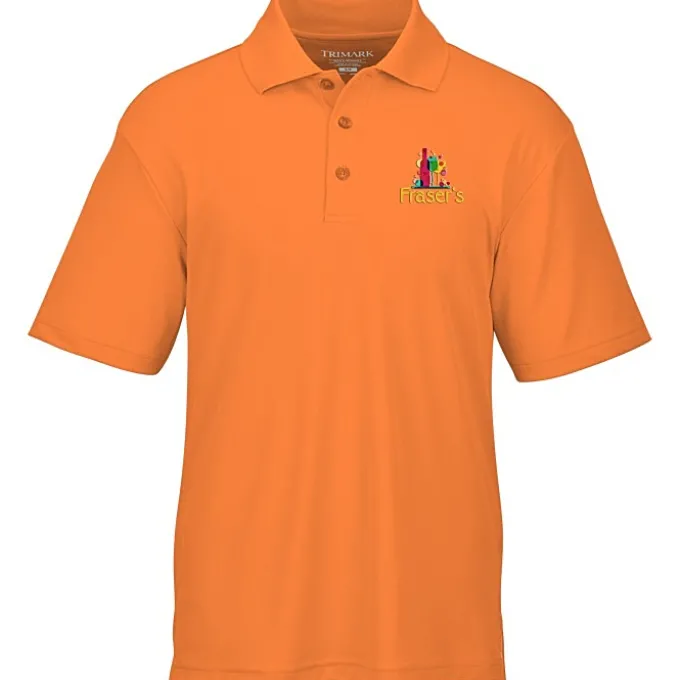 Moreno Textured Micro Polo - Men's - Embroidered - 24 hr