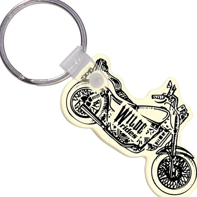 Motorcycle Soft Keychain - Opaque