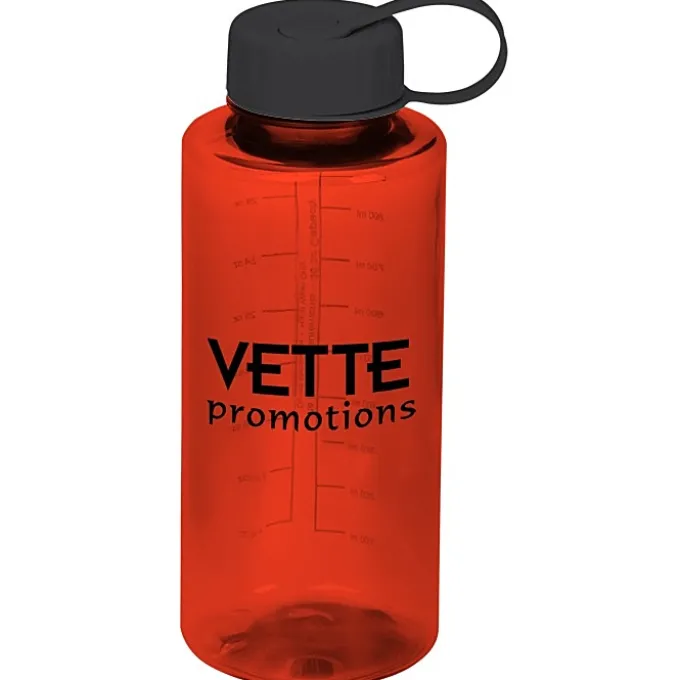 Mountain Bottle with Tethered Lid - 36 oz