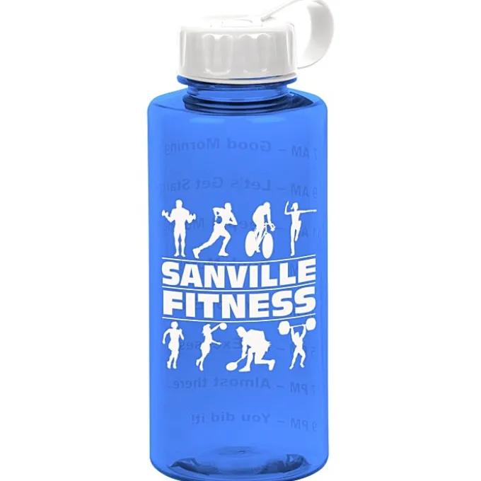 Mountain Bottle with Tethered Lid - 36 oz - Drink Guide