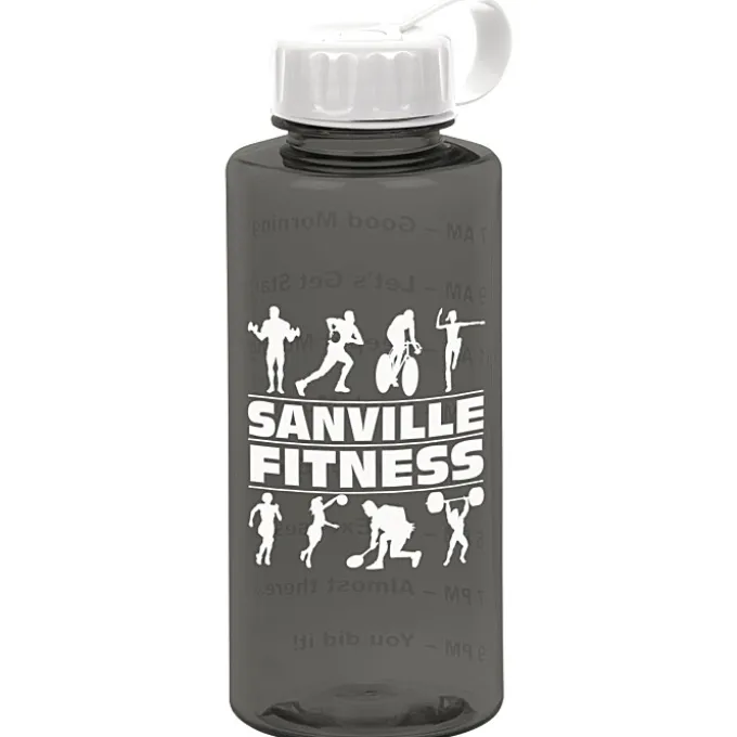 Mountain Bottle with Tethered Lid - 36 oz - Drink Guide
