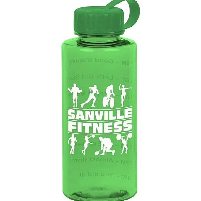 Mountain Bottle with Tethered Lid - 36 oz - Drink Guide