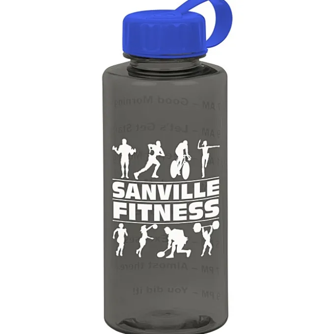 Mountain Bottle with Tethered Lid - 36 oz - Drink Guide