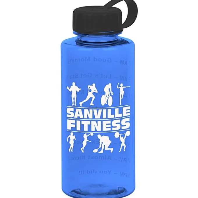 Mountain Bottle with Tethered Lid - 36 oz - Drink Guide