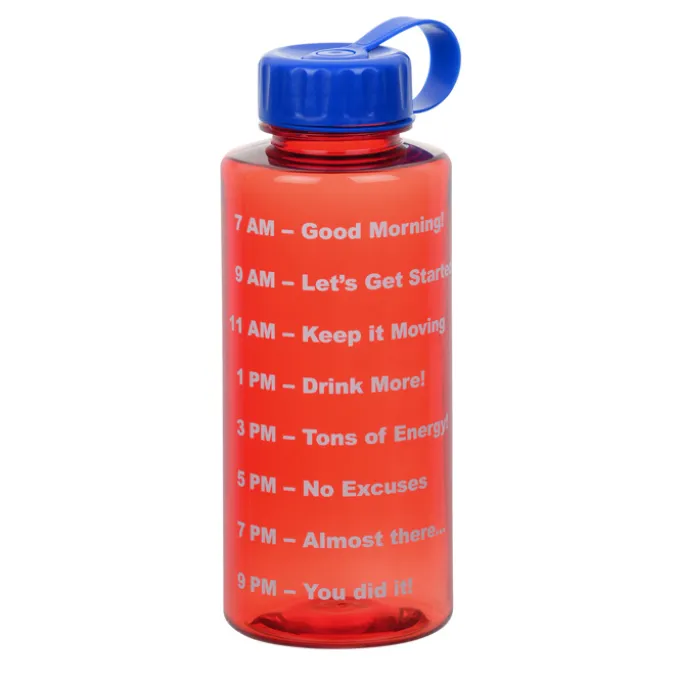 Mountain Bottle with Tethered Lid - 36 oz - Drink Guide