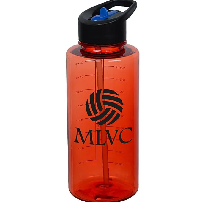 Mountain Bottle with Two-Tone Flip Straw Lid - 36 oz
