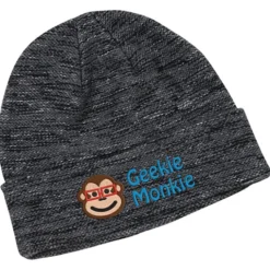 Multi-Melange Knit Beanie with Cuff