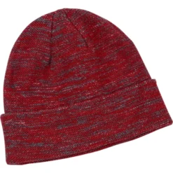 Multi-Melange Knit Beanie with Cuff