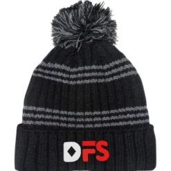 Multi-Stripe Rib Knit Beanie - 24 hr