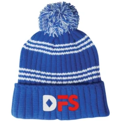 Multi-Stripe Rib Knit Beanie - 24 hr