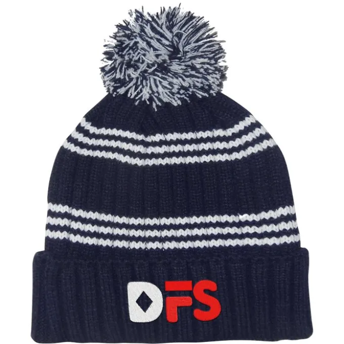 Multi-Stripe Rib Knit Beanie - 24 hr