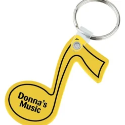 Music Note Soft Keychain - Opaque