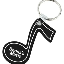 Music Note Soft Keychain - Opaque