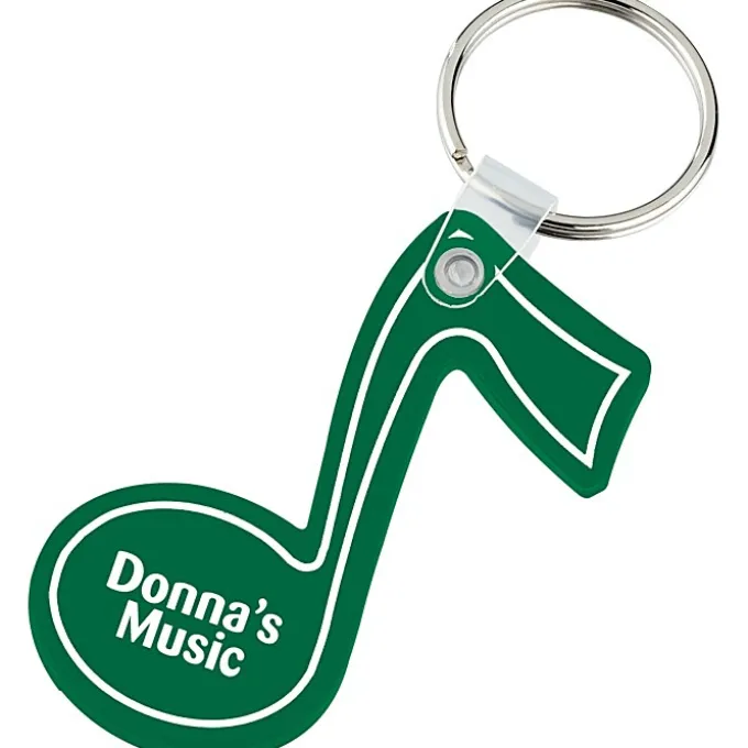 Music Note Soft Keychain - Opaque