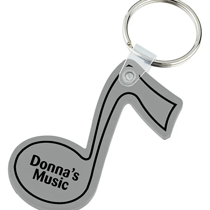 Music Note Soft Keychain - Opaque