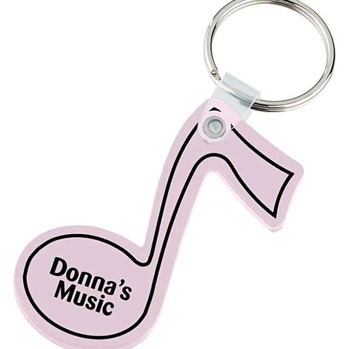 Music Note Soft Keychain - Opaque