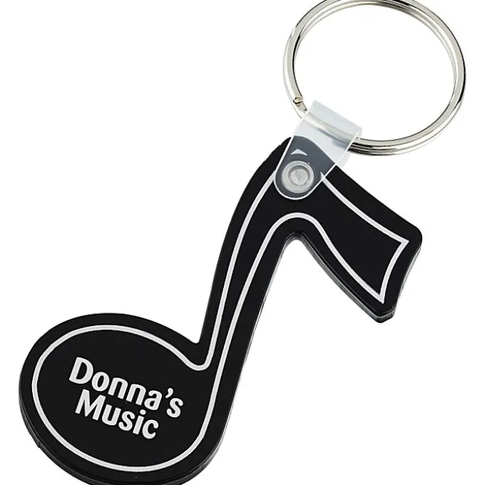 Music Note Soft Keychain - Opaque