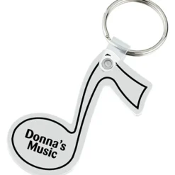 Music Note Soft Keychain - Opaque