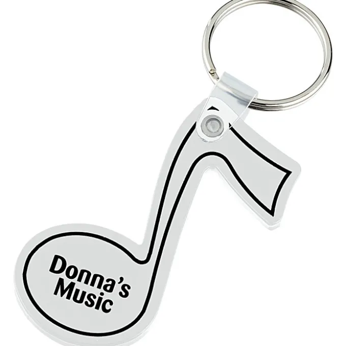 Music Note Soft Keychain - Opaque