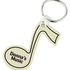 Music Note Soft Keychain - Opaque