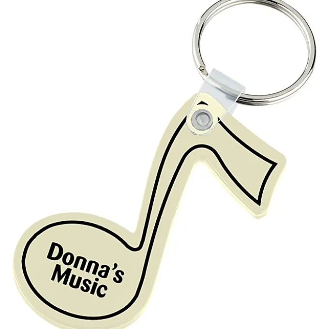 Music Note Soft Keychain - Opaque