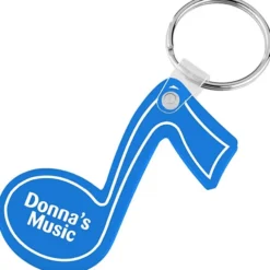 Music Note Soft Keychain - Translucent