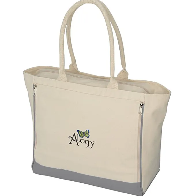 Namaste 16-oz Cotton Yoga Tote - Embroidered