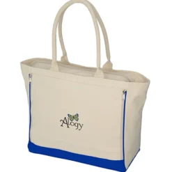 Namaste 16-oz Cotton Yoga Tote - Embroidered