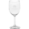 Napa Valley Optic Stem Wine Glass - 8 oz - Deep Etch