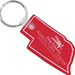 Nebraska Soft Keychain - Translucent