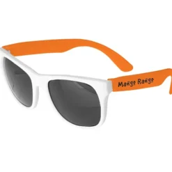 Neon Sunglasses with White Frames