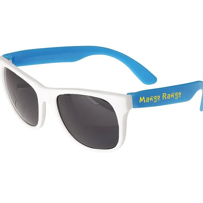 Neon Sunglasses with White Frames