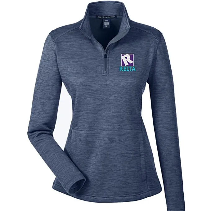 Newbury Melange Fleece 1/4-Zip Pullover - Ladies'
