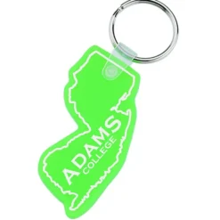 New Jersey Soft Keychain - Translucent
