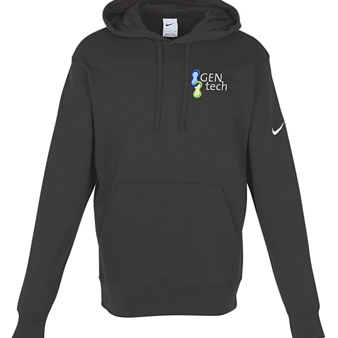 Nike Club Fleece Sleeve Swoosh Pullover Hoodie - Men's - Embroidered