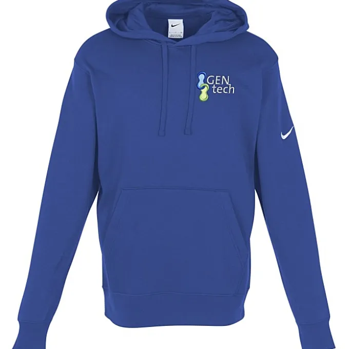 Nike Club Fleece Sleeve Swoosh Pullover Hoodie - Men's - Embroidered