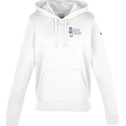 Nike Club Fleece Sleeve Swoosh Pullover Hoodie - Ladies' - Embroidered