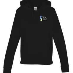 Nike Club Fleece Sleeve Swoosh Pullover Hoodie - Ladies' - Embroidered