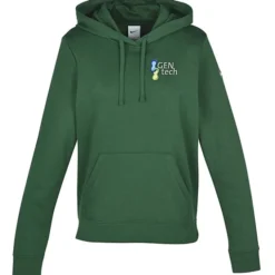 Nike Club Fleece Sleeve Swoosh Pullover Hoodie - Ladies' - Embroidered