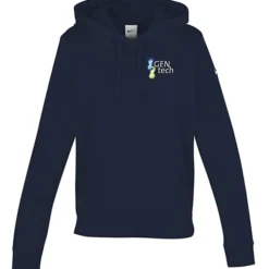 Nike Club Fleece Sleeve Swoosh Pullover Hoodie - Ladies' - Embroidered