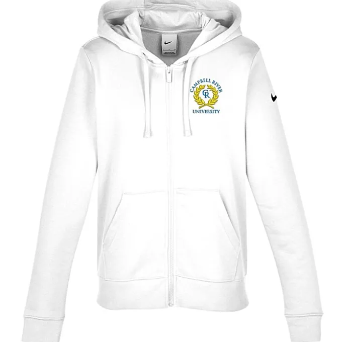 Nike Club Fleece Sleeve Swoosh Full-Zip Hoodie - Ladies'