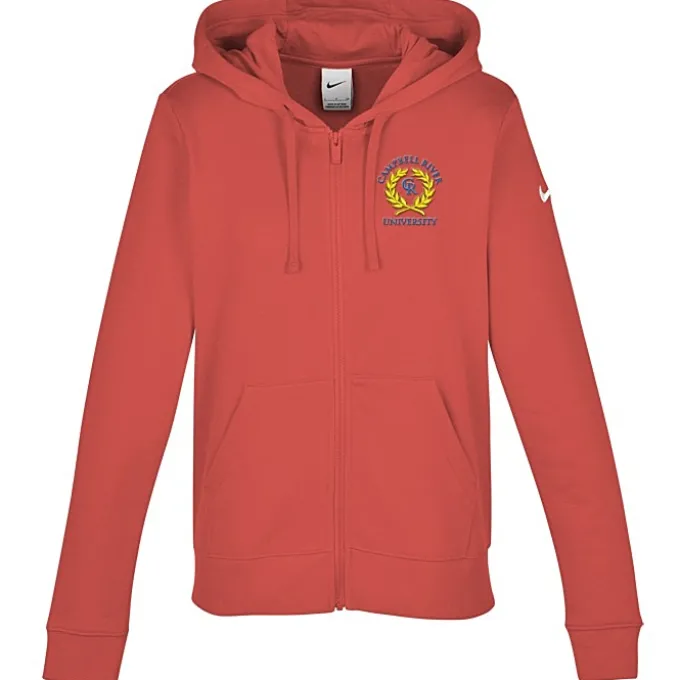 Nike Club Fleece Sleeve Swoosh Full-Zip Hoodie - Ladies'