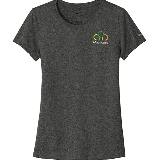 Nike Swoosh Sleeve rLegend T-Shirt - Ladies' - Embroidered
