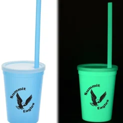 Nite Glow Stadium Cup with Straw - 11 oz
