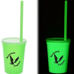 Nite Glow Stadium Cup with Straw - 11 oz