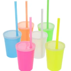 Nite Glow Stadium Cup with Straw - 11 oz