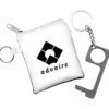No Contact Keychain with Pouch